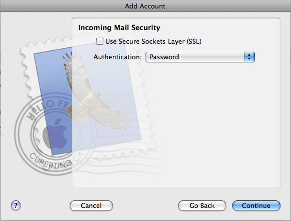 Configurare cont client Apple Mail