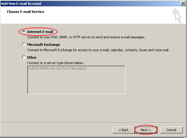 Configurare cont client Microsoft Outlook 2007