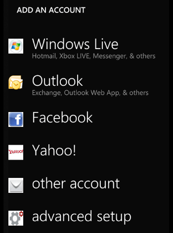 Configurare cont client Windows Phone Mobile 7
