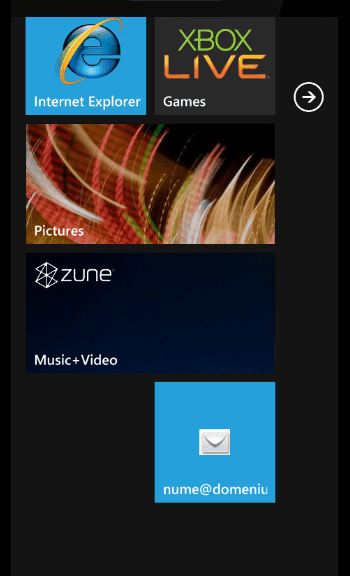 Configurare cont client Windows Phone Mobile 7
